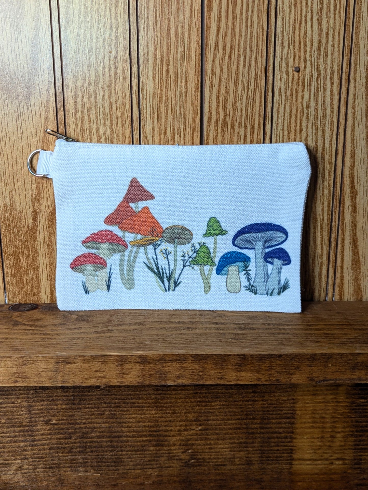 Rainbow Mushroom Cosmetic Bag