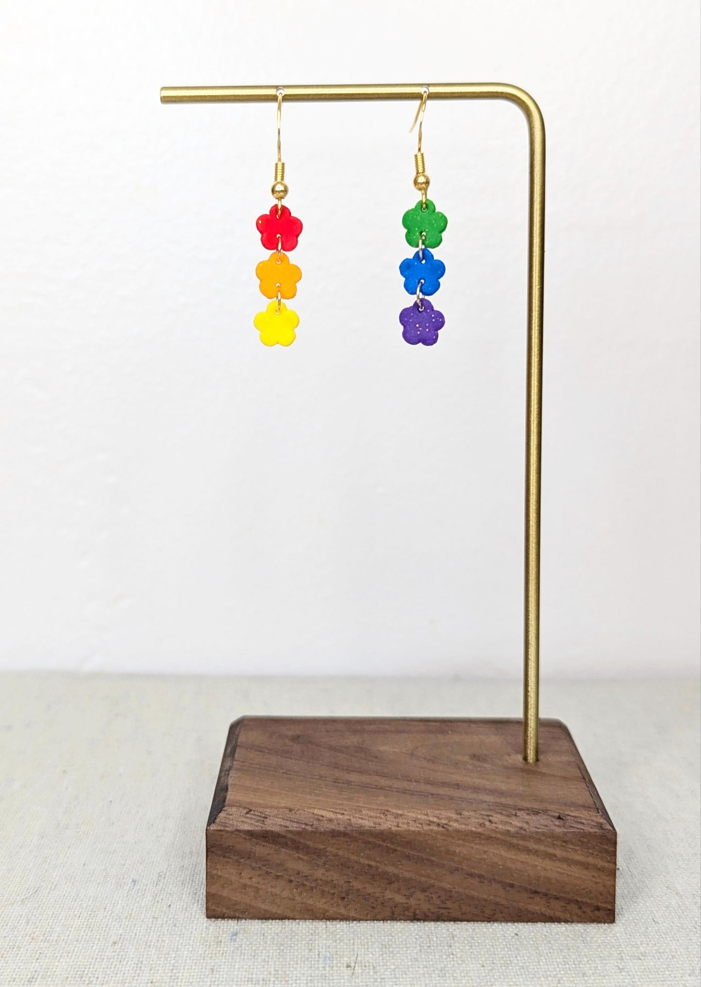Flower Chain Earrings (Short)