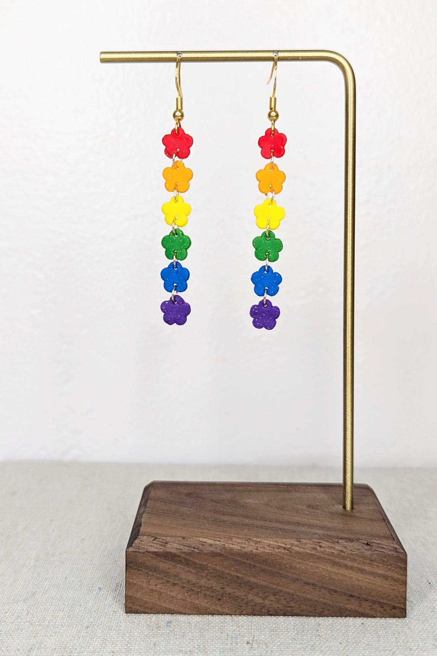 Flower Chain Earrings (Long)